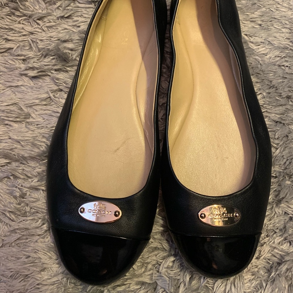 Coach Leather Chelsea Cap Toe Flats